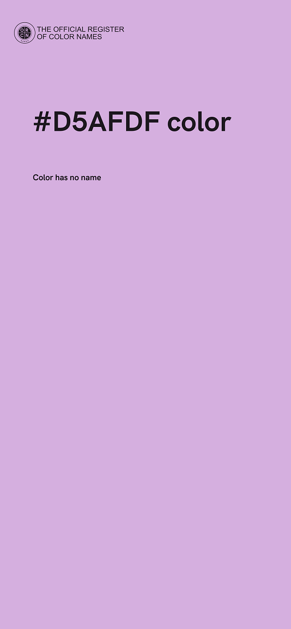 #D5AFDF color image