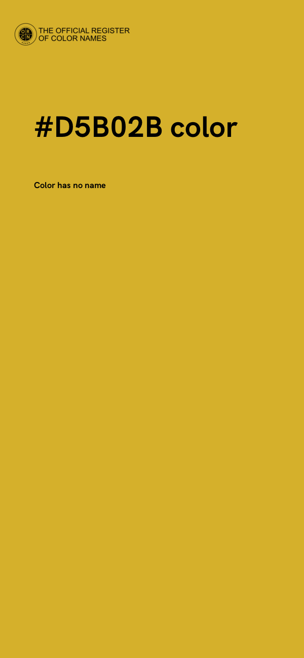 #D5B02B color image