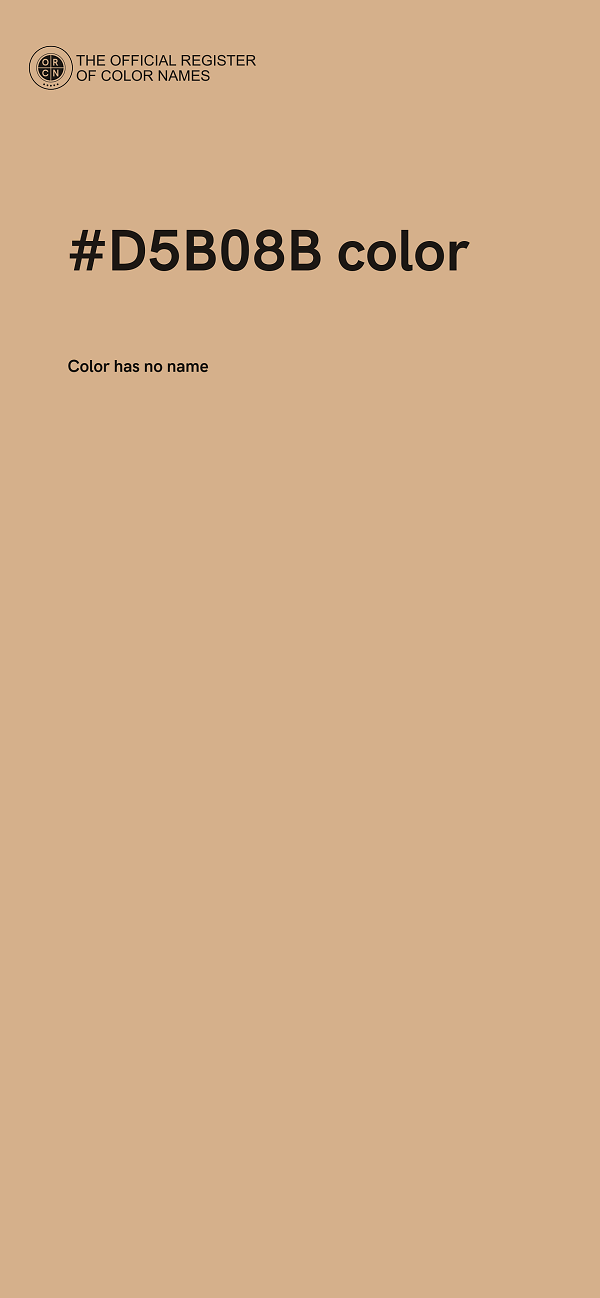 #D5B08B color image