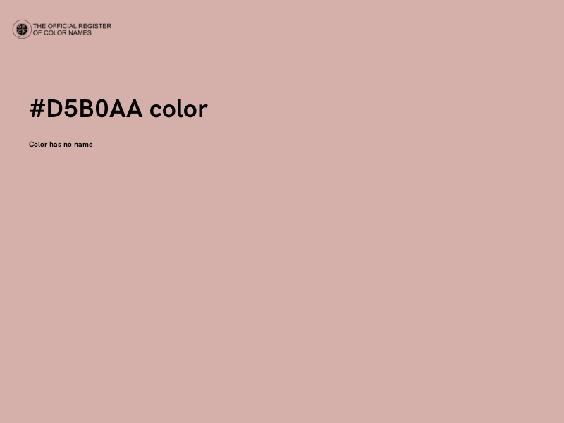 #D5B0AA color image