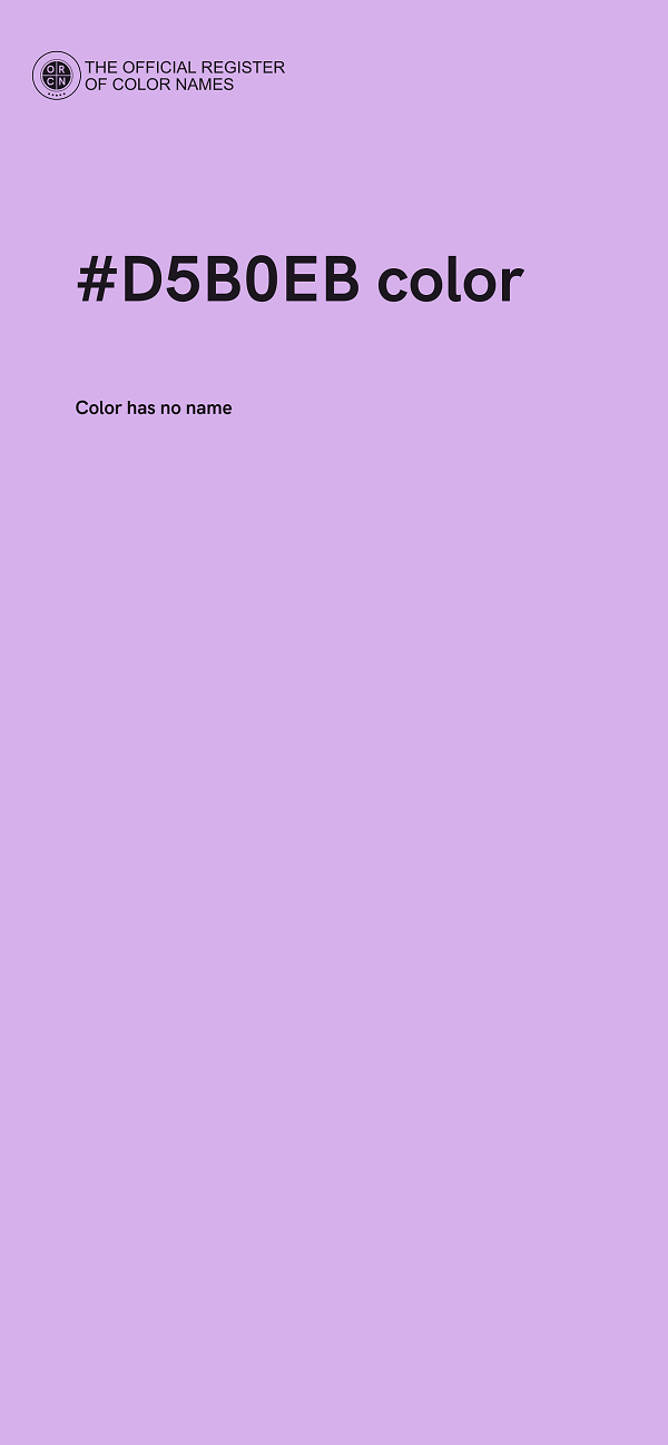 #D5B0EB color image