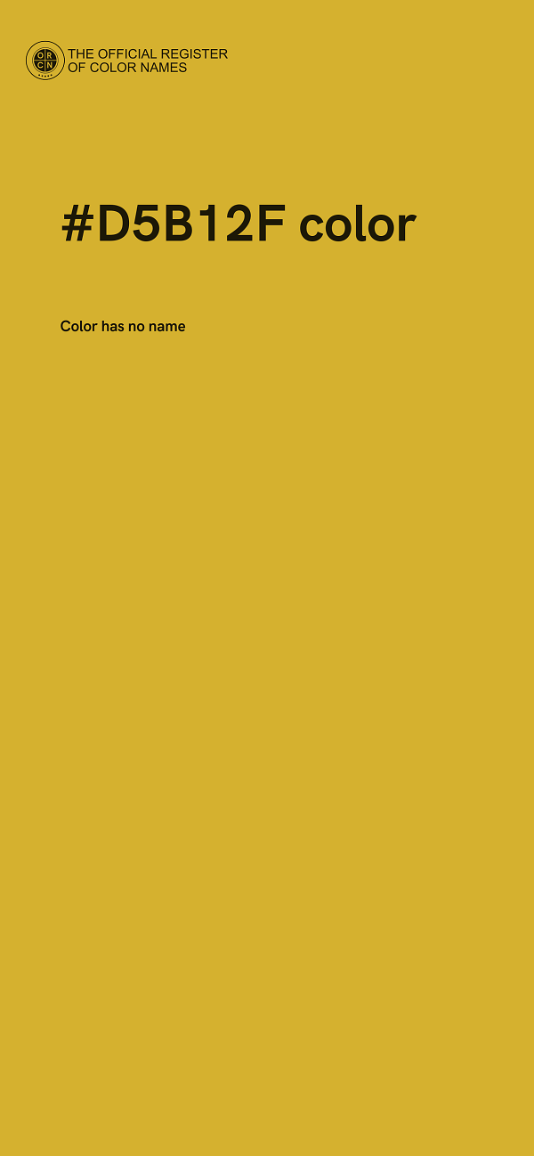 #D5B12F color image