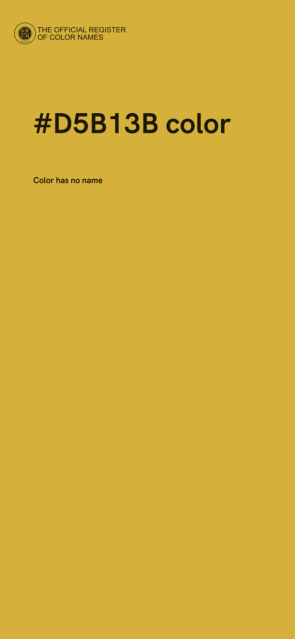 #D5B13B color image