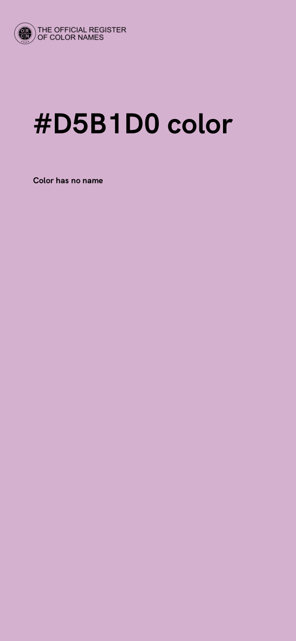 #D5B1D0 color image