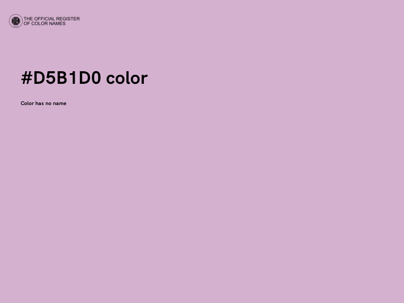#D5B1D0 color image