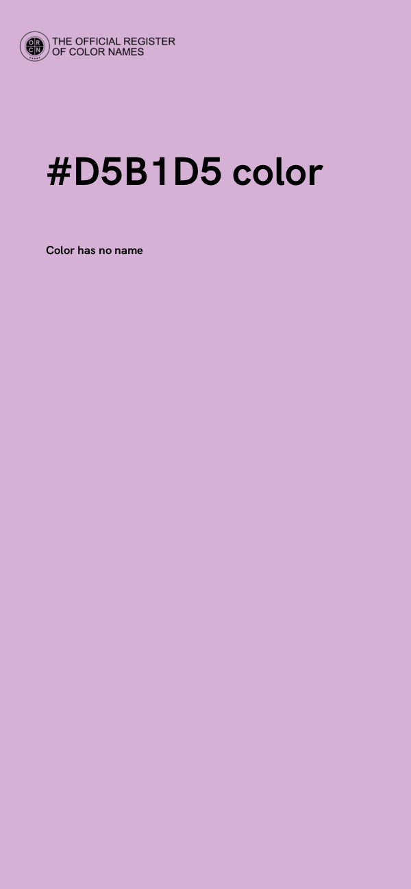 #D5B1D5 color image
