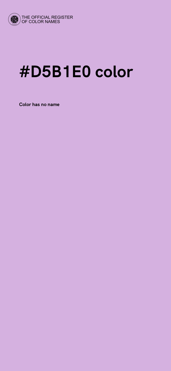 #D5B1E0 color image