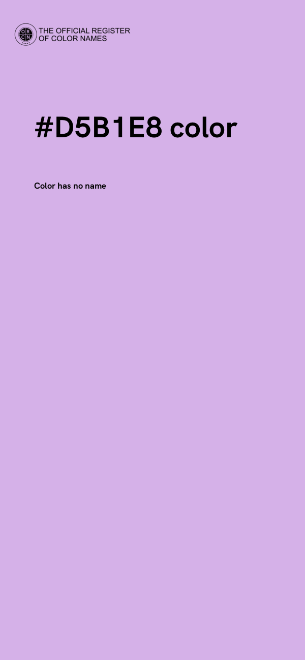 #D5B1E8 color image