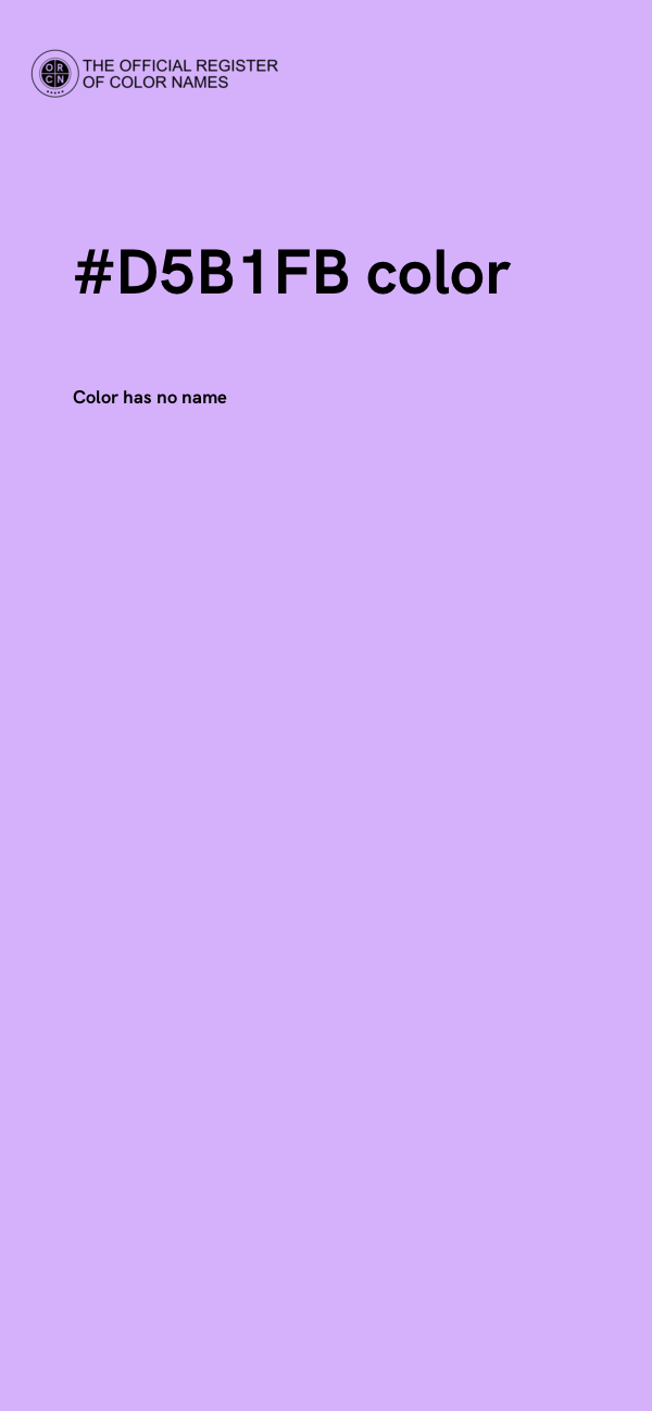 #D5B1FB color image