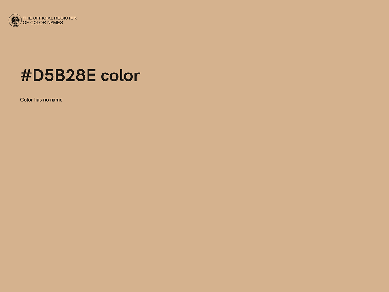 #D5B28E color image