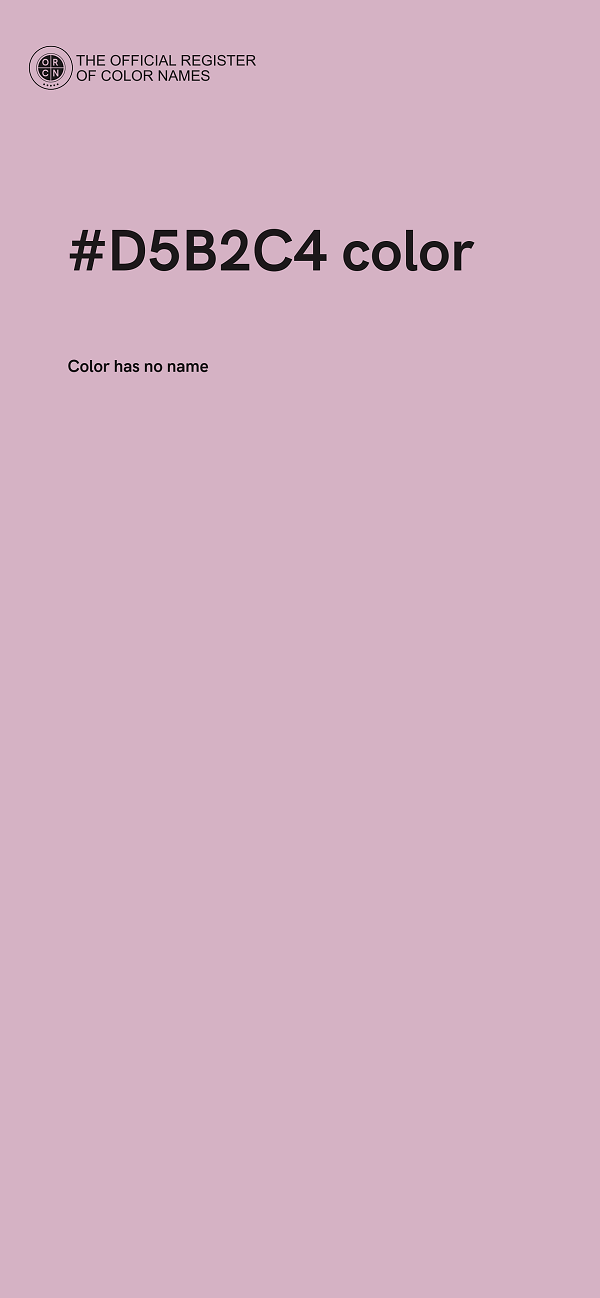 #D5B2C4 color image