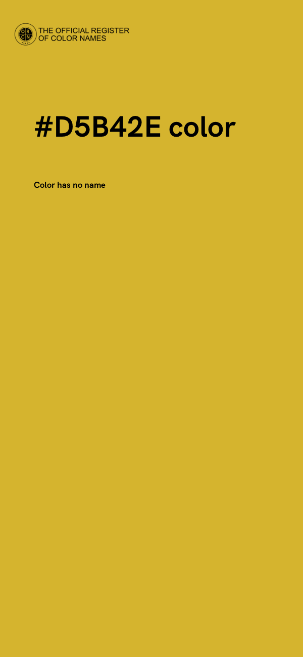 #D5B42E color image