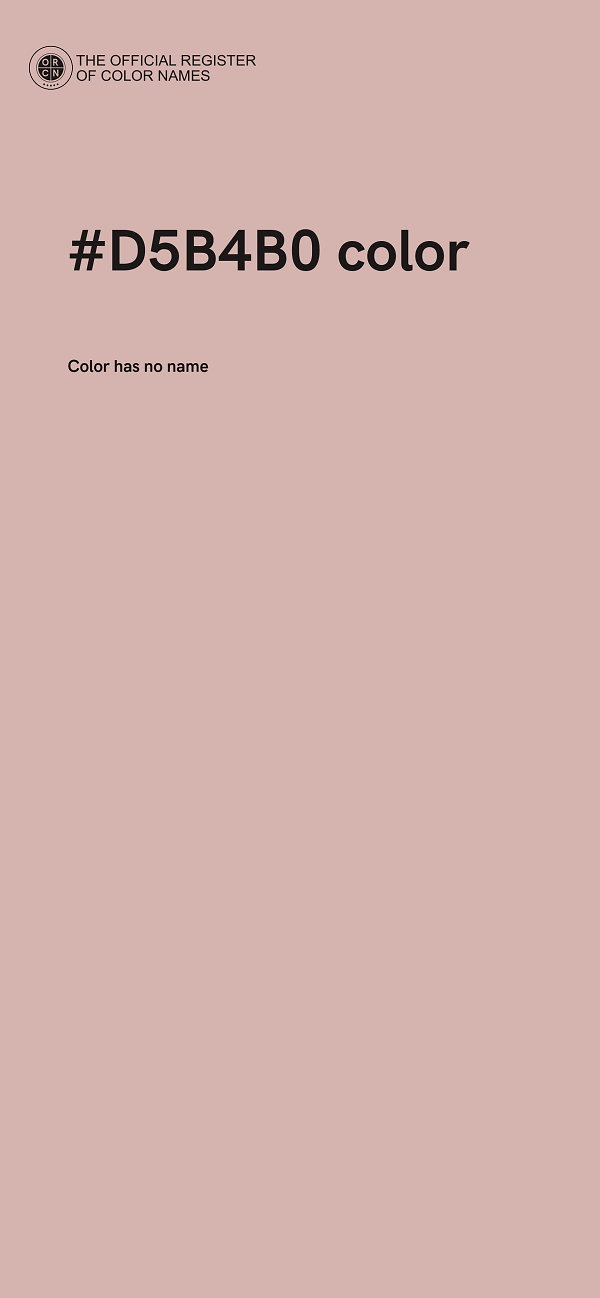 #D5B4B0 color image