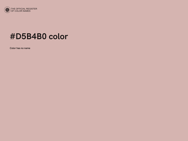 #D5B4B0 color image