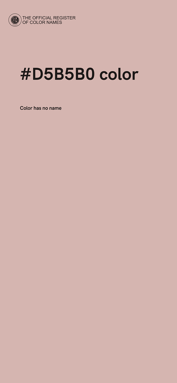 #D5B5B0 color image