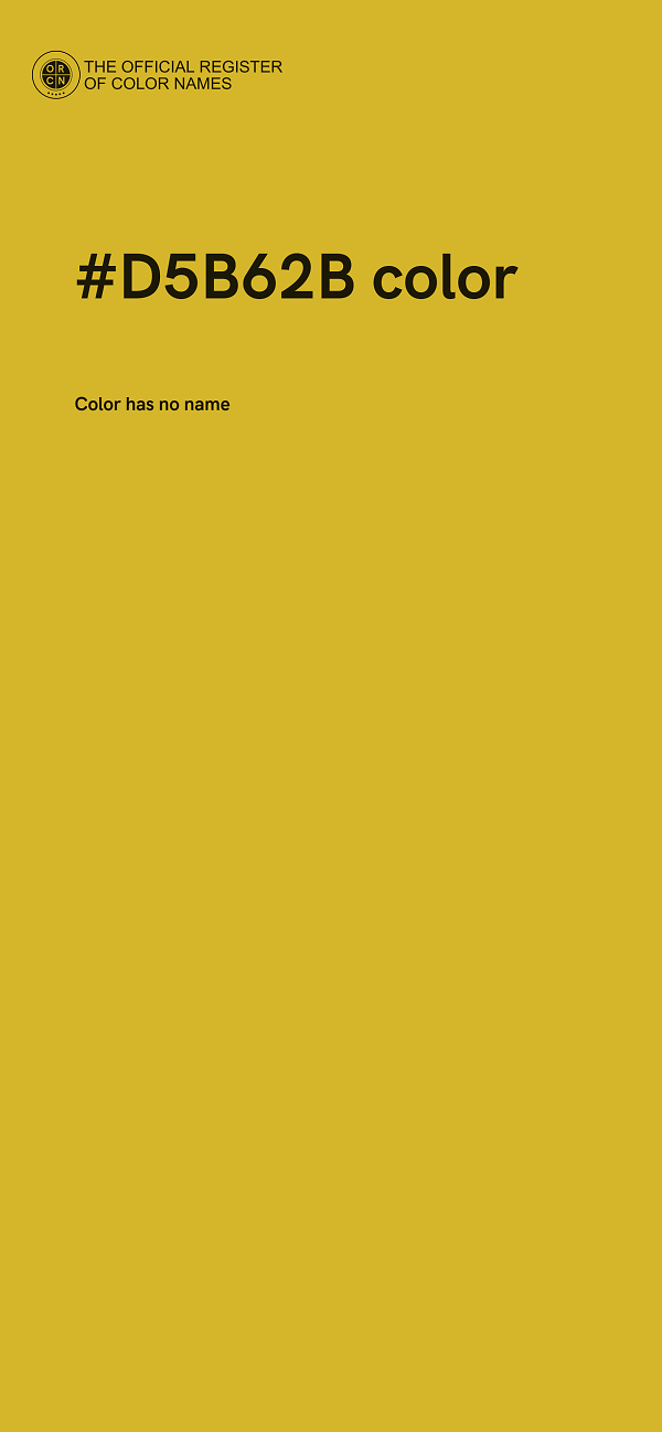 #D5B62B color image
