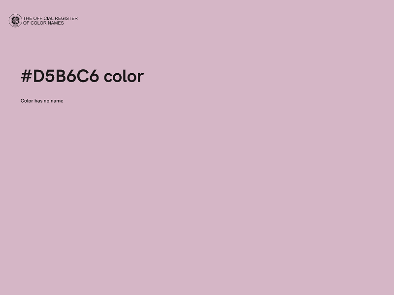 #D5B6C6 color image