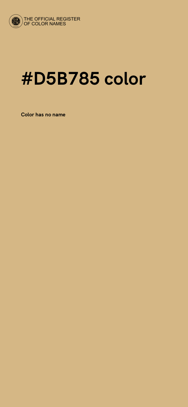 #D5B785 color image