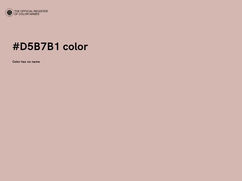 #D5B7B1 color image