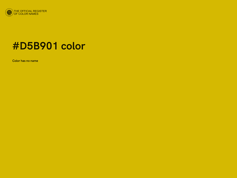 #D5B901 color image