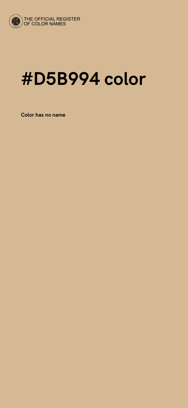 #D5B994 color image
