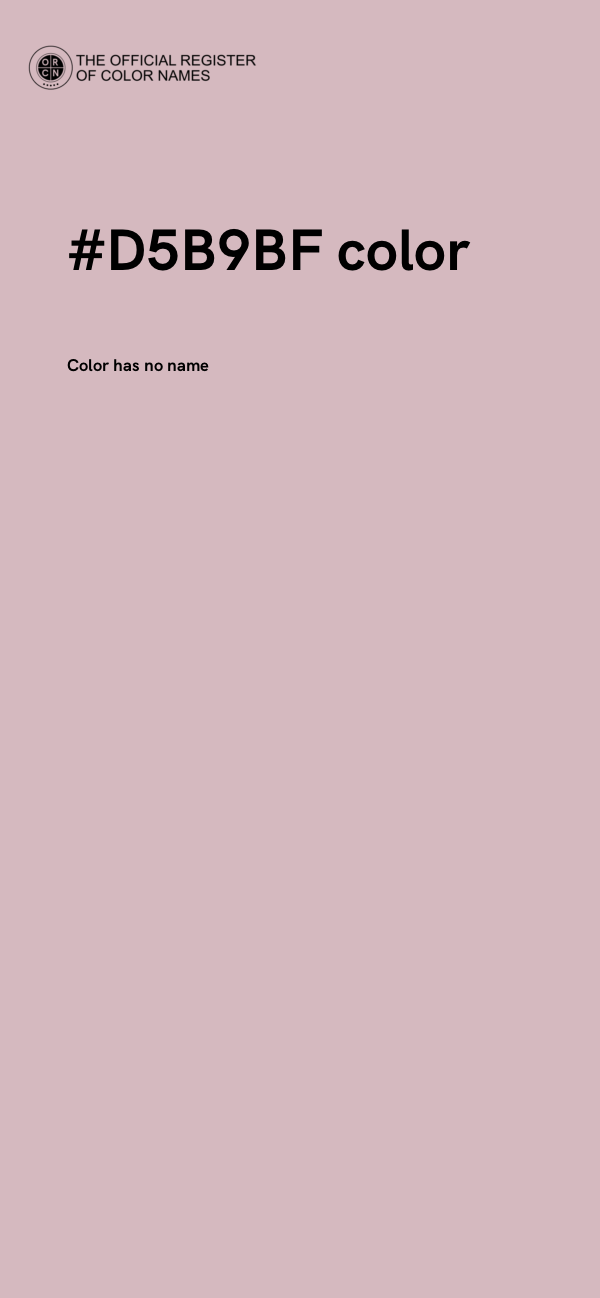 #D5B9BF color image