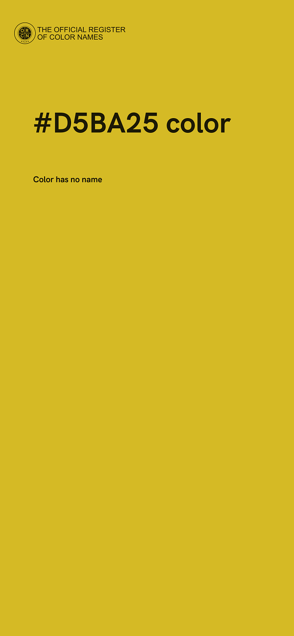 #D5BA25 color image