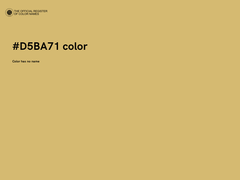 #D5BA71 color image