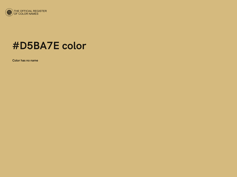 #D5BA7E color image