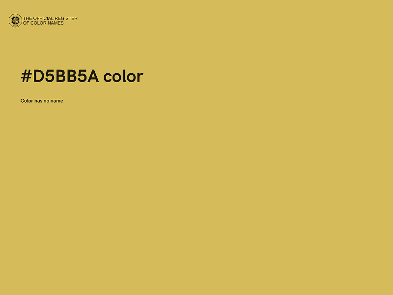 #D5BB5A color image
