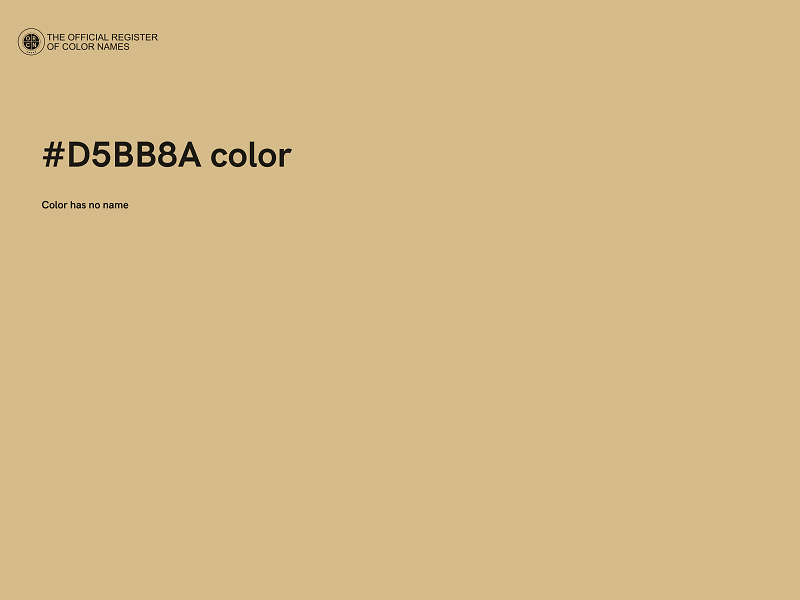 #D5BB8A color image