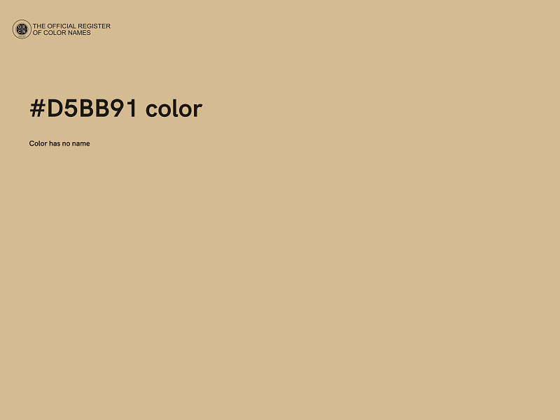 #D5BB91 color image