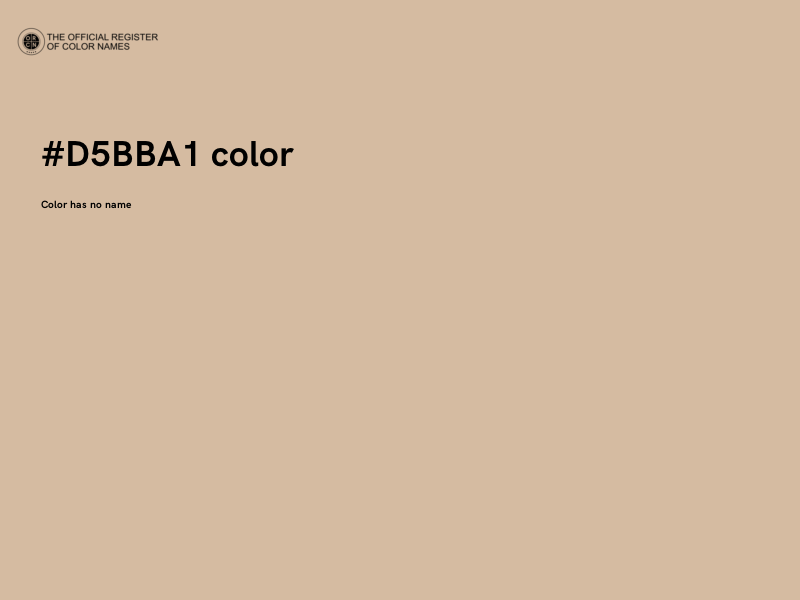 #D5BBA1 color image