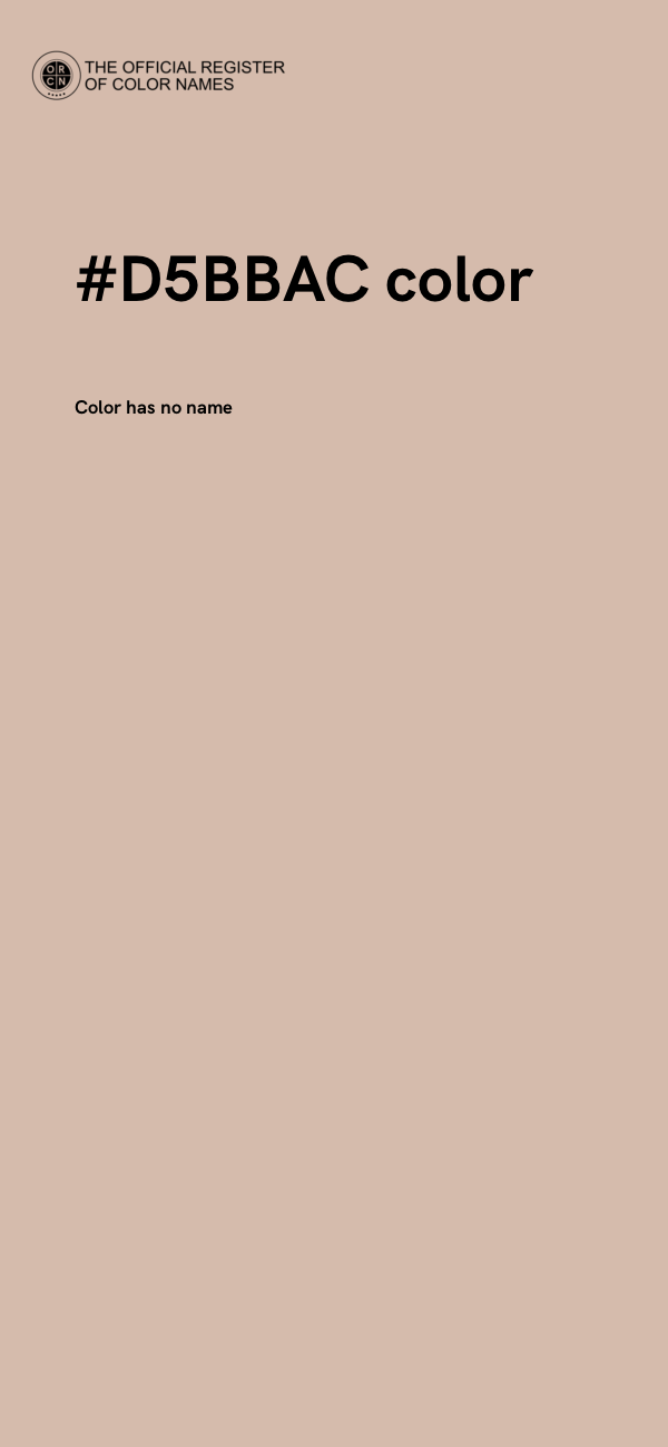 #D5BBAC color image