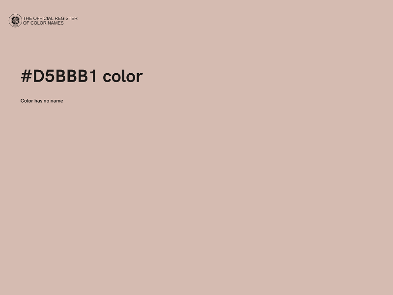 #D5BBB1 color image