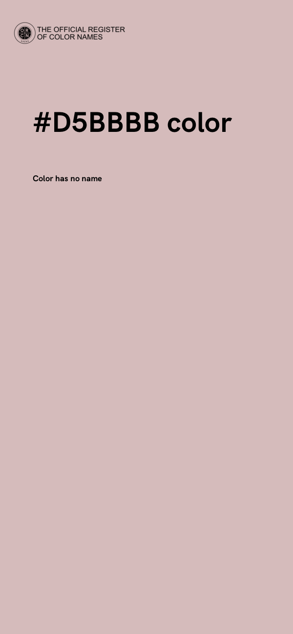 #D5BBBB color image