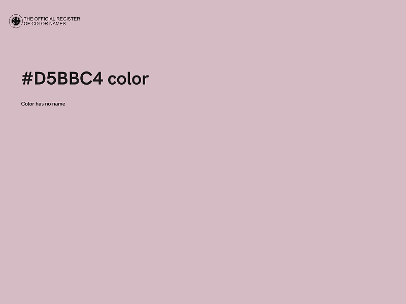 #D5BBC4 color image