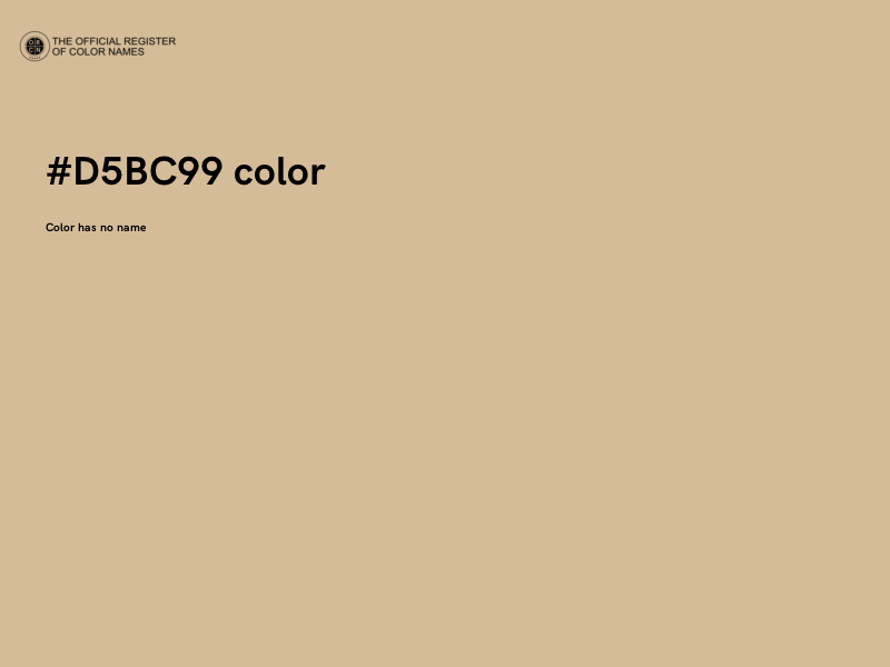 #D5BC99 color image