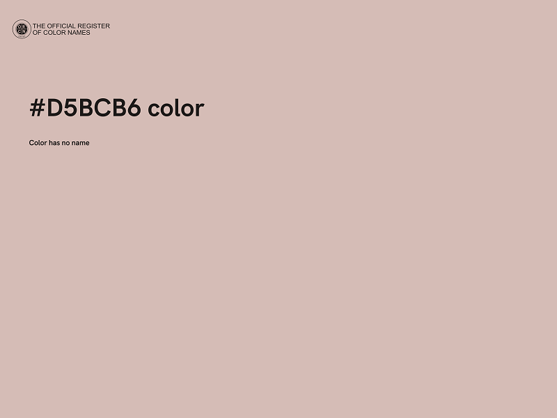 #D5BCB6 color image