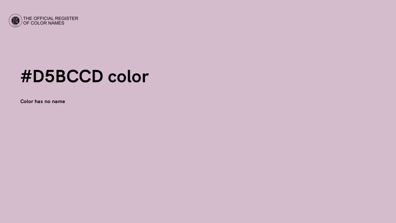 #D5BCCD color image