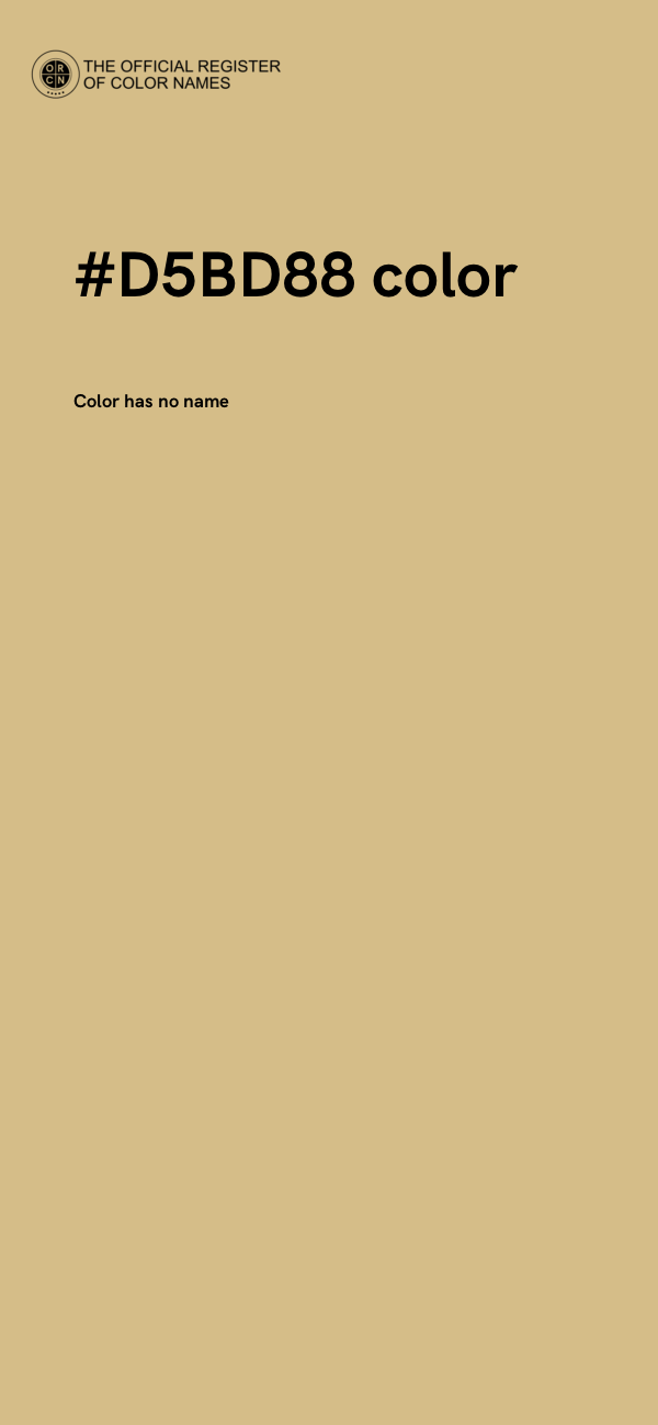 #D5BD88 color image