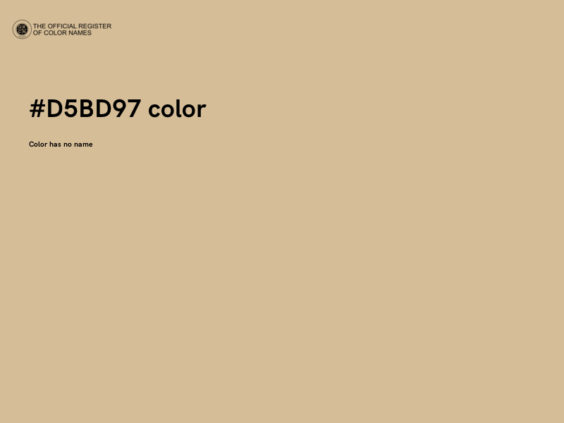 #D5BD97 color image