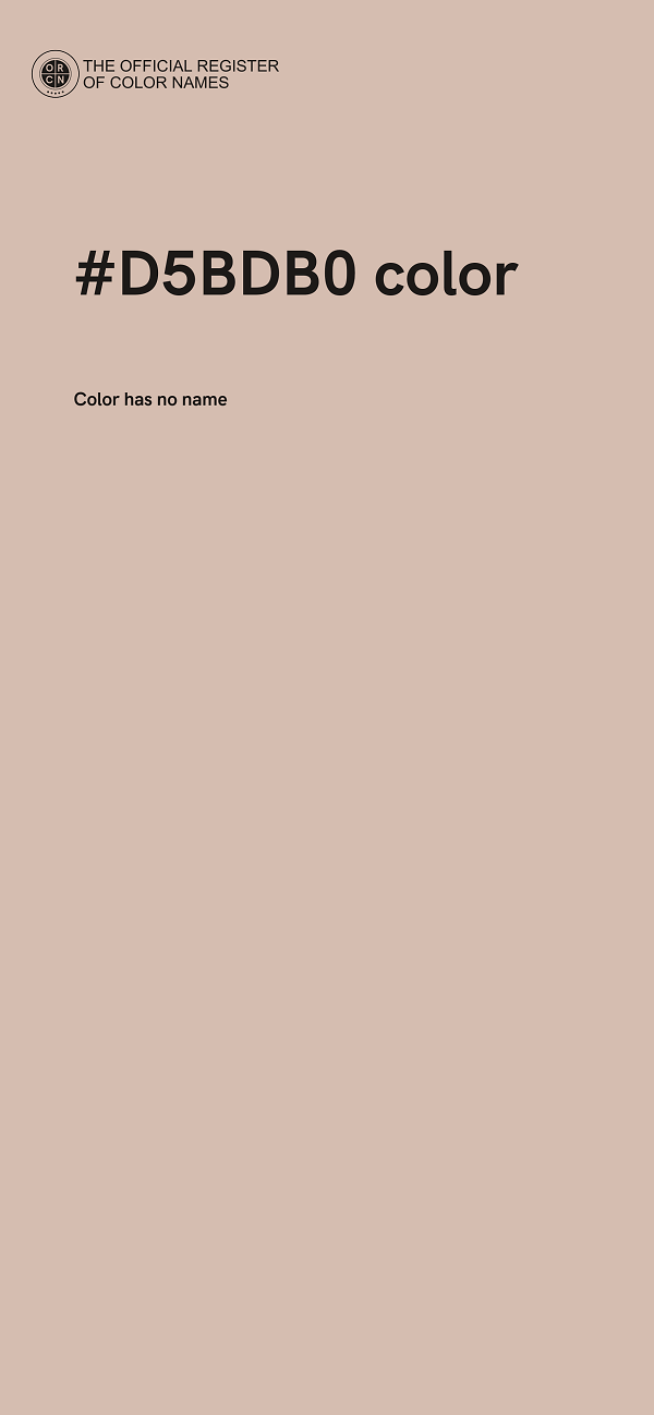 #D5BDB0 color image