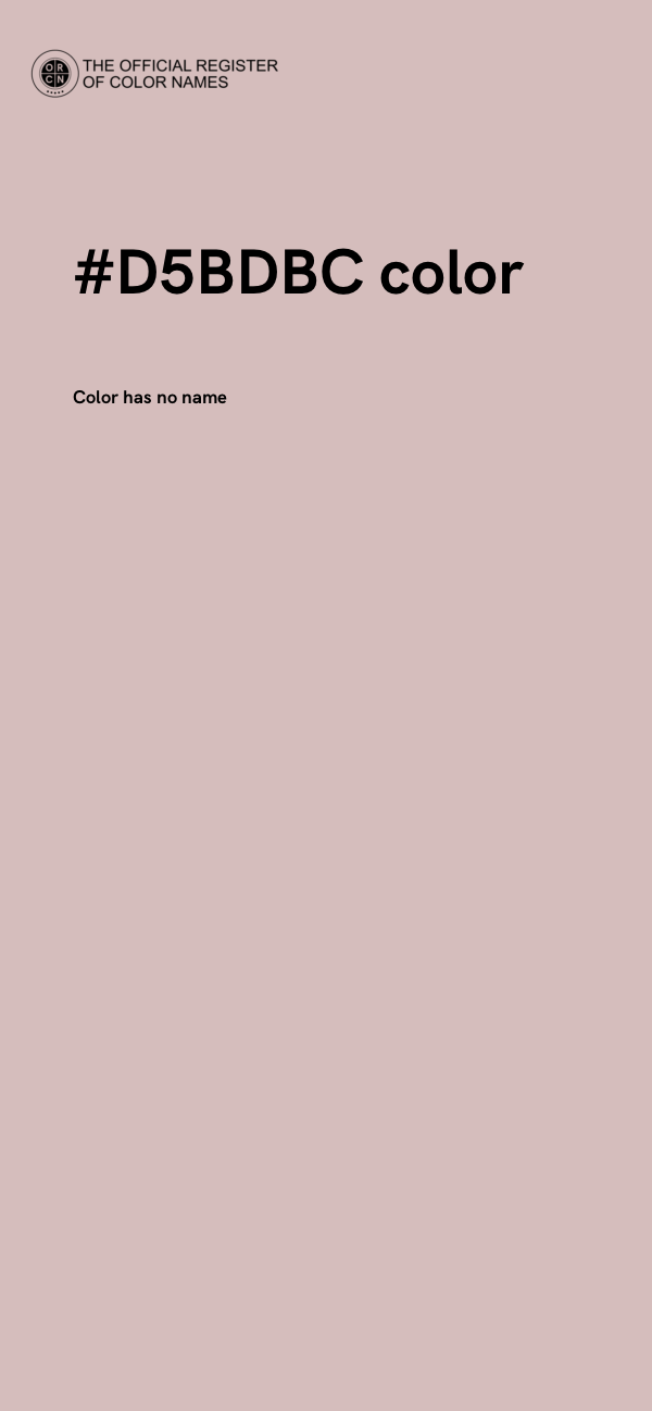 #D5BDBC color image