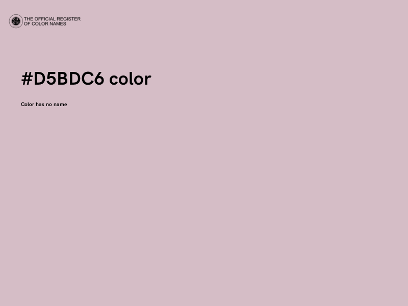#D5BDC6 color image