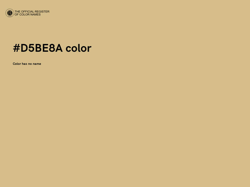 #D5BE8A color image