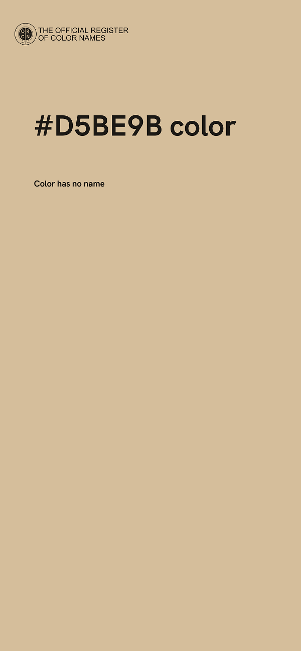 #D5BE9B color image