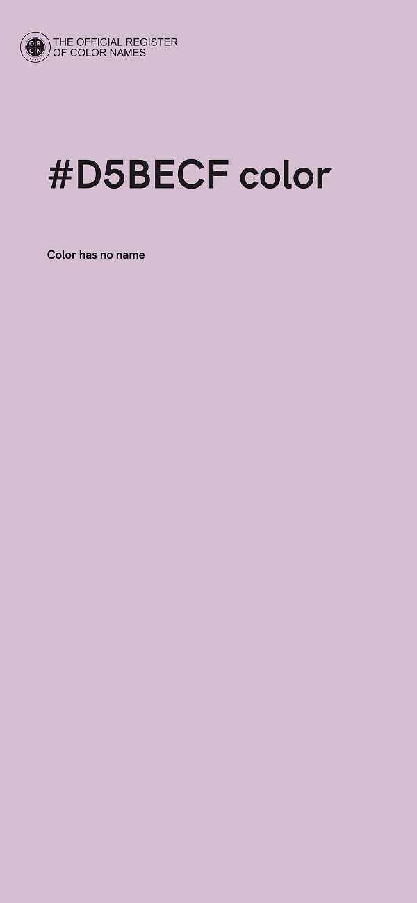 #D5BECF color image