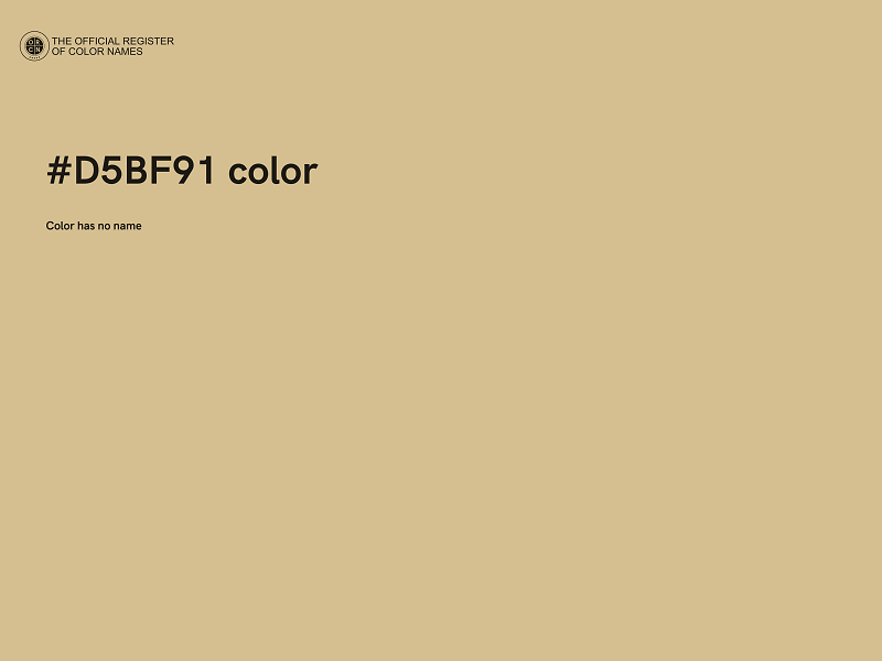 #D5BF91 color image