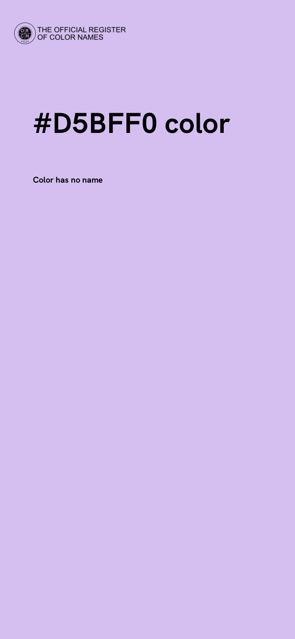 #D5BFF0 color image